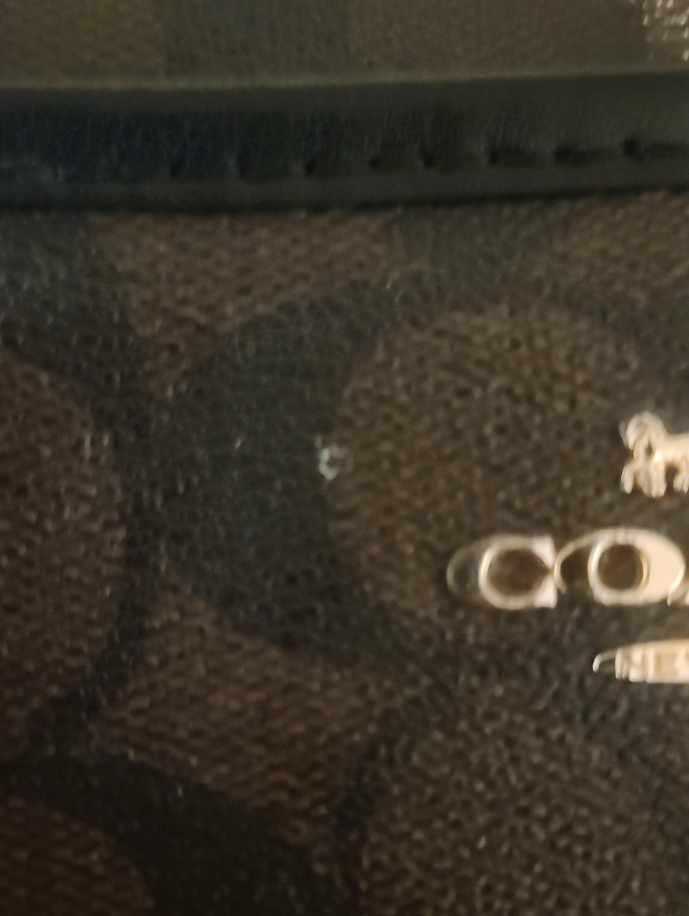Coach Signature Messenger Bag in Brown and Black Straps Are Perfect . Zipper Gli - Picture 10 of 11